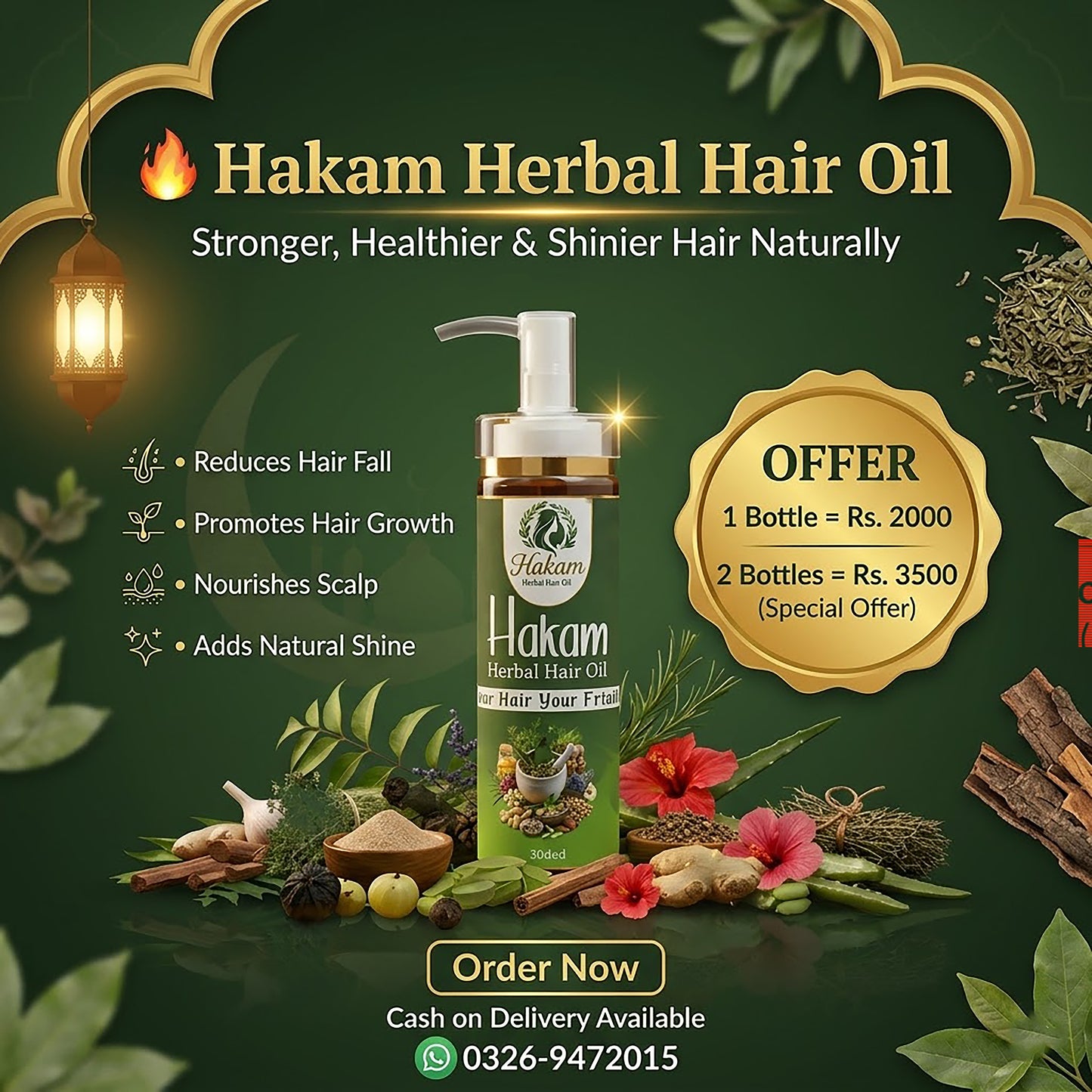 Stop Hair Fall in 7 Days – 100% Herbal Formula 🌿 Stronger Roots | Thicker Hair | Visible Results